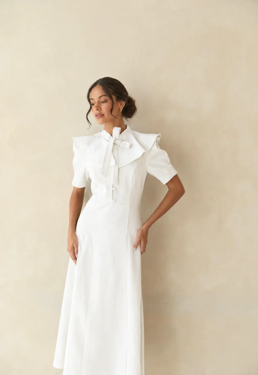 KENSINGTON DRESS WHITE - Image 2